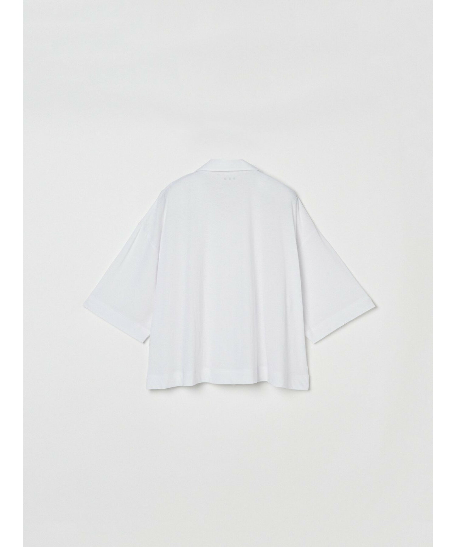 Cashmere cotton half slv shirt